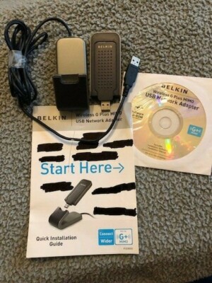 BELKIN WIRELESS G PLUS MIMO  F5D9050 USB NETWORK ADAPTER