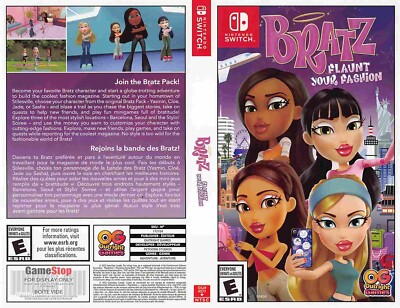 Nintendo Switch BRATZ FLAUNT YOUR FASHION store display box art