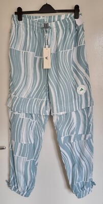 Adidas x Stella McCartney Women's Woven Track Pants Logo Joggers Size L