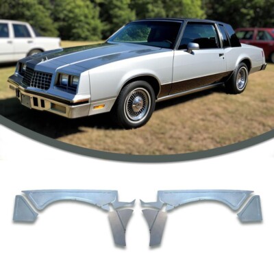 G Body Front Inner Fender Panels Fits 1978-87 Regal Monte Carlo Malibu 6Pc. Kit