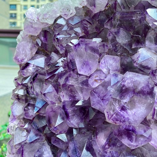 21.47LB Natural Amethyst Cluster Quartz Crystal Druzy Geode Healing Stone - 第 11/17 張圖片
