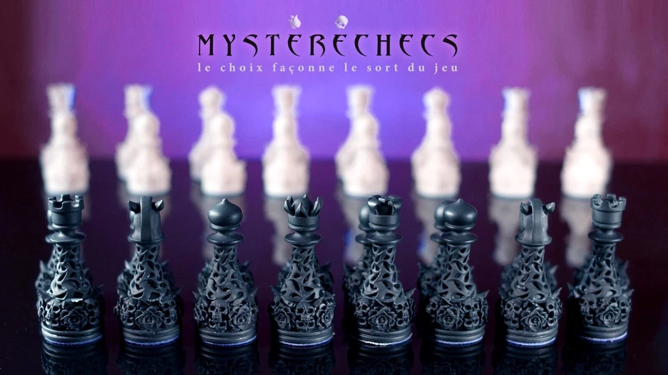 Chess roses and skulls, Mystèriėchec collection d'échecs. - Photo 3/4