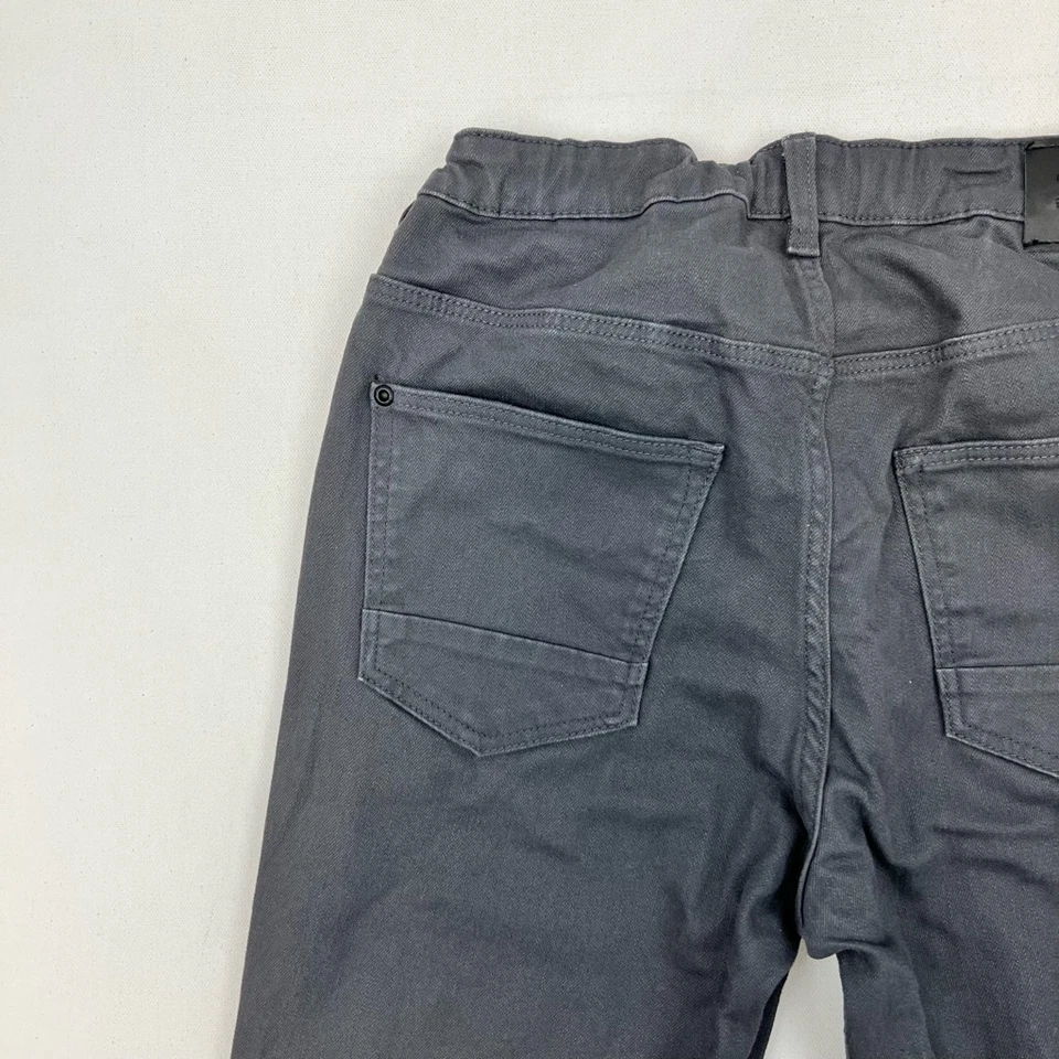 Pantalones de mezclilla rectos grises ajustados cintura ajustable H&M para niños 14 años Foto 3 de 4