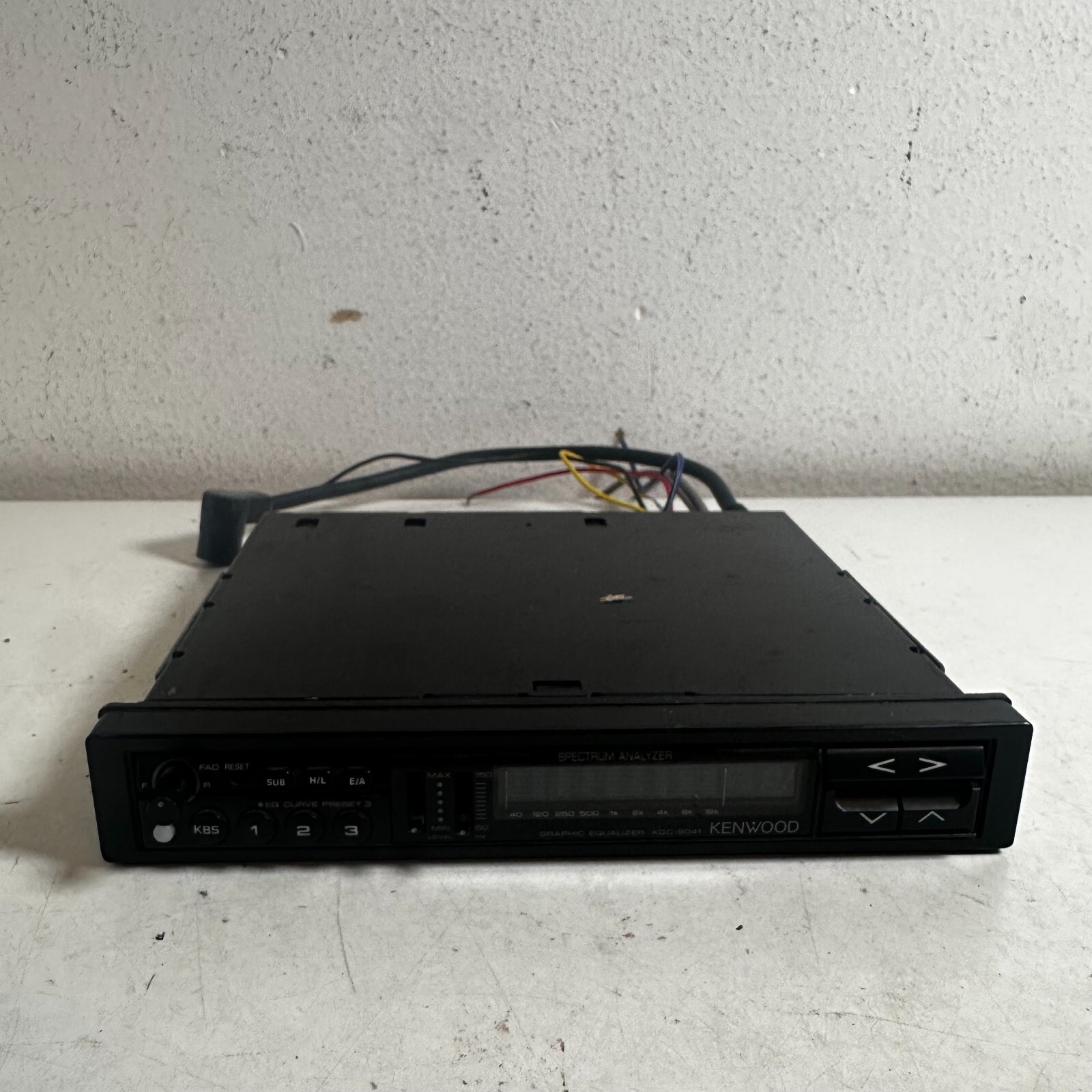 Vintage Kenwood KGC - 9041 Black Car Audio Graphic Equalizer Spectrum Analyzer