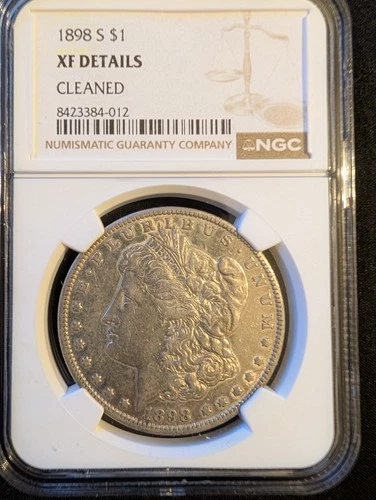 1898-S $1 Morgan Silver Dollar, Graded, XF Detail