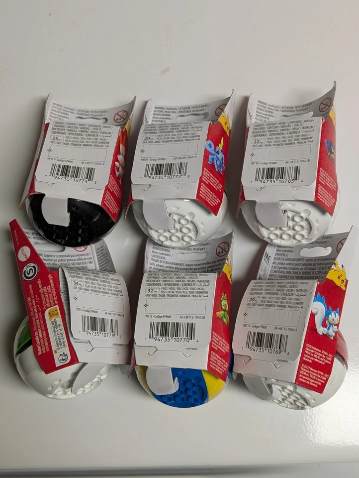 Pokemon Mega Construx Pokeball Series 17 Set Of 6 Scorbunny Combee Sobble + More - Image 2 of 3