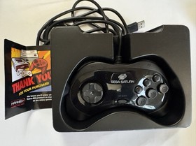 SEGA Saturn Black USB Wired Controller for PC Mac Steam PS3 Switch