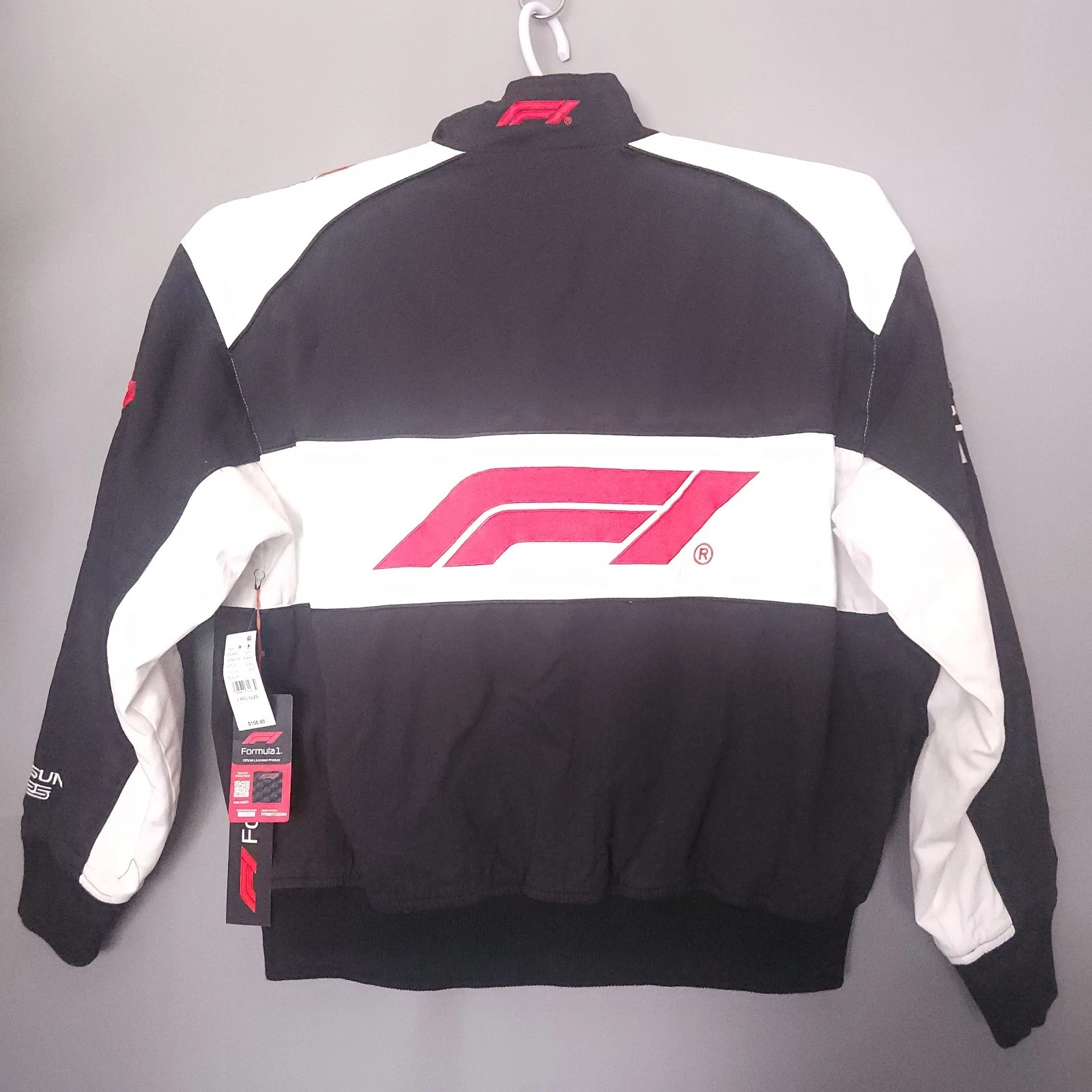 Formula 1 F1 Italia Racing Bomber Jacket Mens Large Black White PacSun NWT - product detail image 3