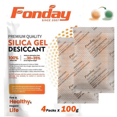 Fonday Silicagel Trockenmittel Packung lebensmittelecht wiederverwendbar