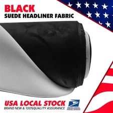 Headliner Fabric with Foam Backing For Car Ceiling Fabric Repair Anti-wear Black