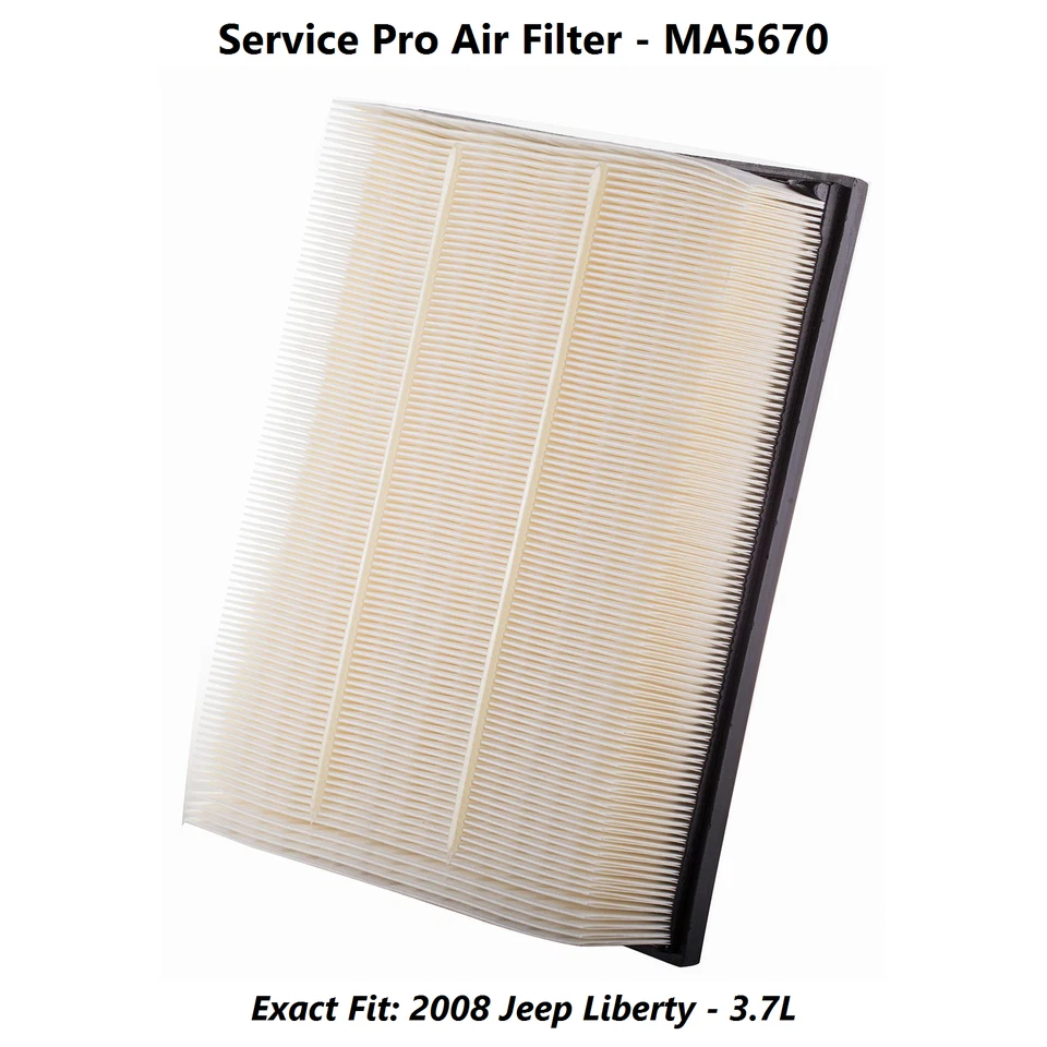 2008 Jeep Liberty 3.7L Complete Oil, Air & Cabin Filter Kit (5W-20) Foto 4 de 4