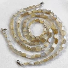 White Moonstone Rough Nugget Beads Necklace 5-10 mm India 16" Gemstone