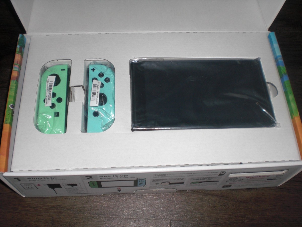 CLEAN Nintendo Switch Animal Crossing New Horizons Edition Console