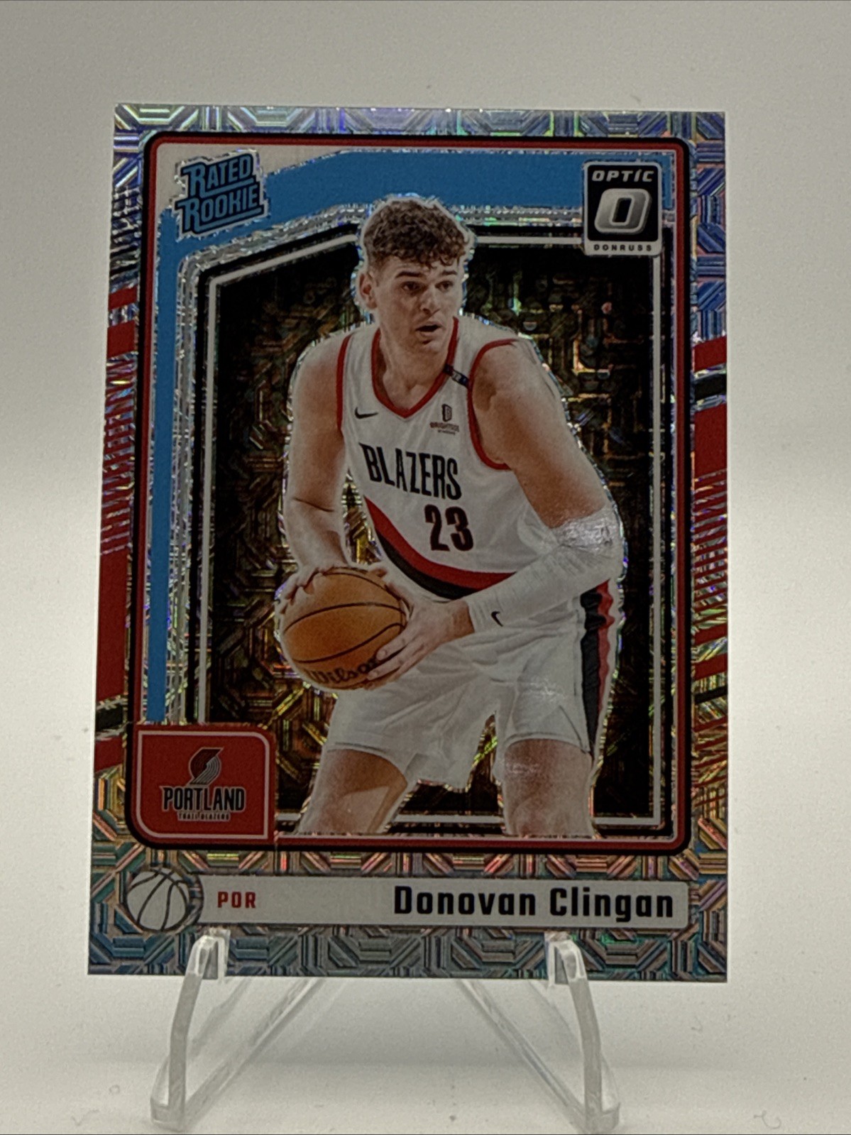 2024-25 Panini Donruss Optic - Rated Rookie Donovan Clingan #272 Choice Prizm...