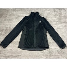 The North Face Fleece Jacket Womens Medium Black Osito Full Zip Hybrid Stretch