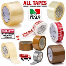 PACKAGING TAPES BROWN CLEAR FRAGILE CAUTION DUCT MASKING CROSS WEAVE STRONG ROLL