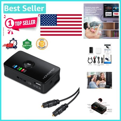 Compact Bluetooth 5.3 Transmitter - Enhance TV Audio with Dual Stream Capability