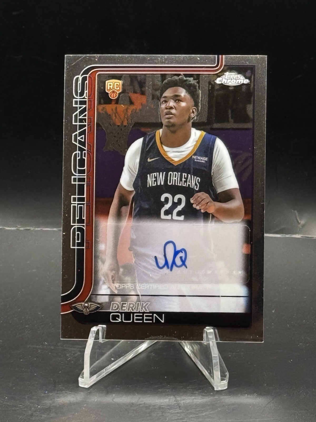 2025 Topps Chrome Derik Queen TCAR-DQ Rookie Auto