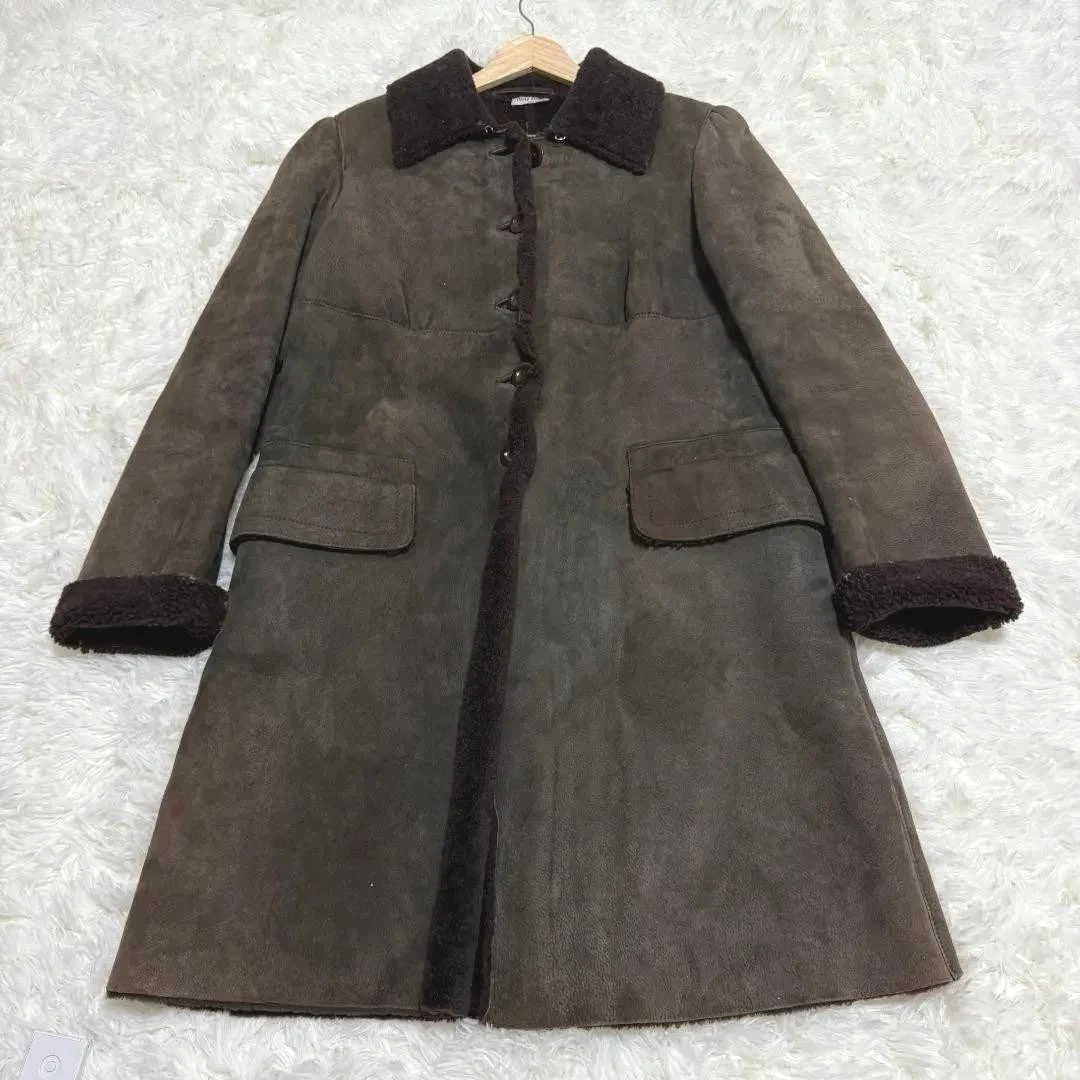 ジャケット・アウター Miu Miu Puffsleeve Long Coat Khaki Miu Miu Puffsleeve Long Coat Khaki Miu Miu beige/ khaki jacket