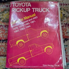 Toyota Pickup Truck 1978-1982 Robert Bentley Service Manual Diesel And 4wd Toyota Pickup Truck 1978-1982 Robert Bentley Service Manual Diesel And 4wd