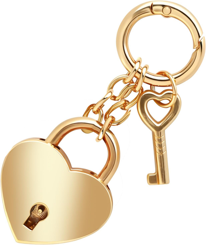 Gold Heart-Shaped Chain Pendant, Bag Charms for Handbags Fashion Accessories for - Picture 9 of 12