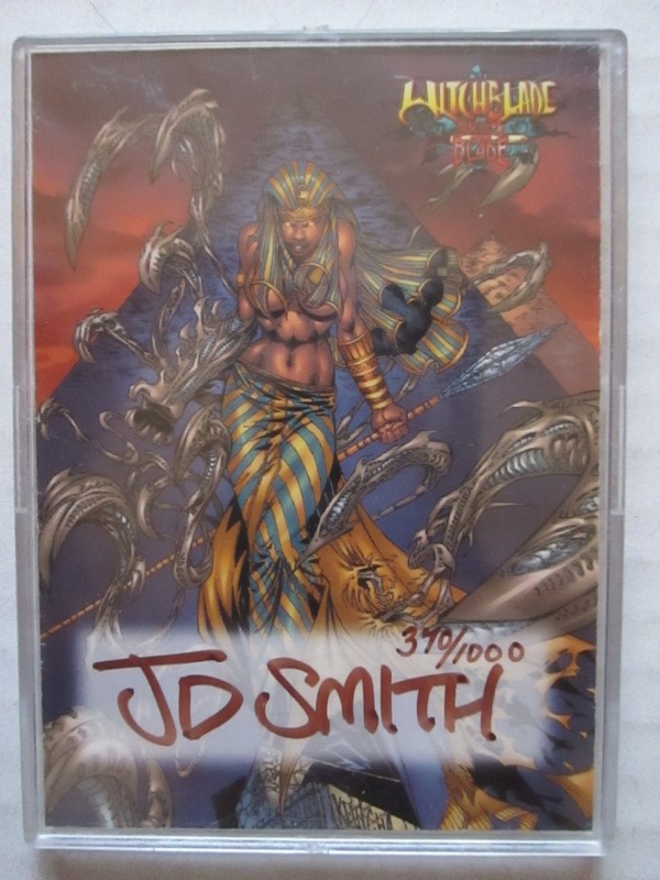 J.D. Smith autographed & numbered card from the "Witchblade" trading card set