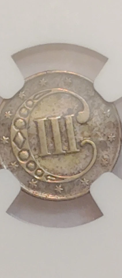 1852 Silver Three Cent: Type 1 Trime - No Outlines to Star - Image 3 of 4