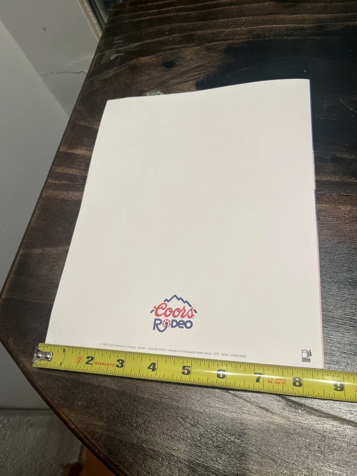 (2) VINTAGE 1990’s Coors Rodeo Autograph Sheets- New Old Stock- PRCA IPRA - Image 3 of 4