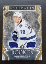 2024-25 Artifacts Emil Lilleberg Rookies Gold Materials Dual Relic 466/499 #188