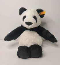 Steiff Panda Bear Plush Ming Black White German Toy Stuffed Lovey 075650 11"