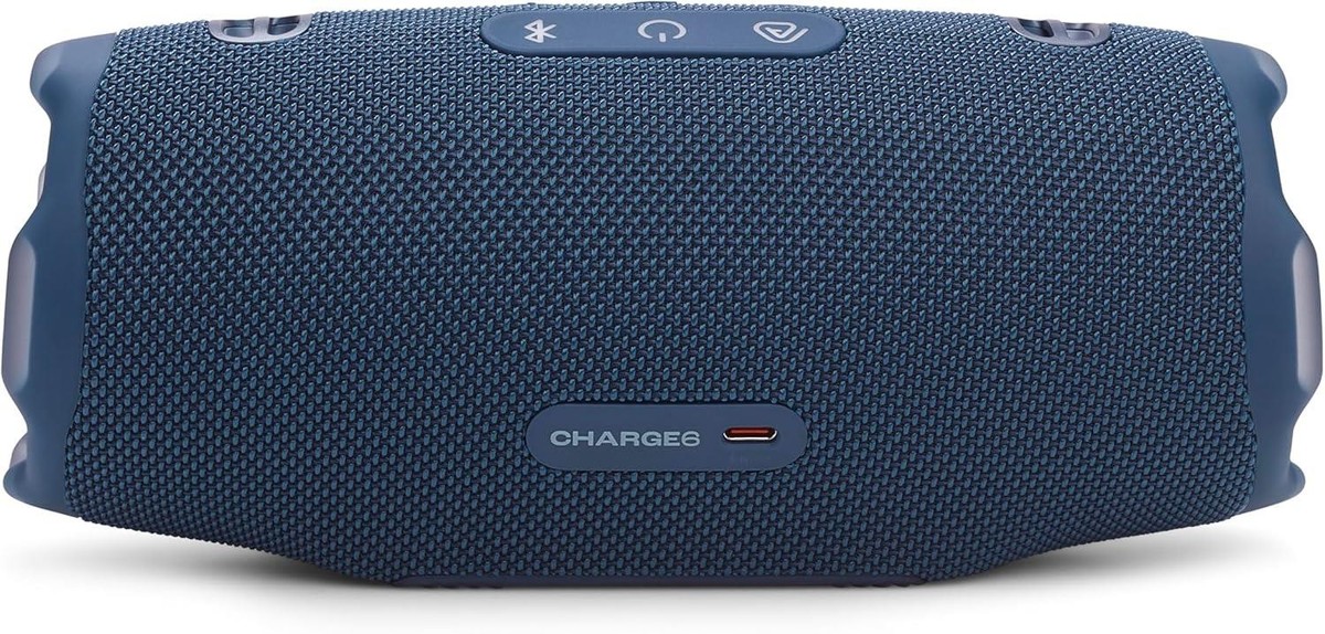 JBL - Charge 6 Portable Bluetooth Speaker Blue Excellent Condition
