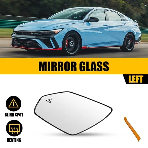 Driver Side Heated Mirror Glass w/ Blind Spot Fits Hyundai Elantra 2021-2025 OEM