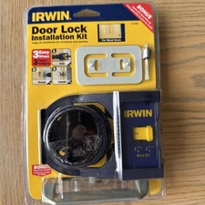 Irwin Door Lock Installation Kit 3111001 For Wood Doors - New Sealed