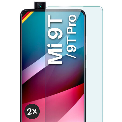 2x Echt Glas für Xiaomi Mi 9T / Mi 9T Pro Panzerfolie HD Premium Displayschutz