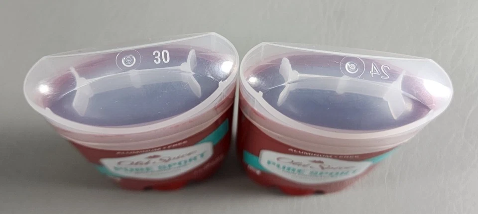 2 barras desodorantes Old Spice Pure Sport de alta resistencia 2,4 oz 48 horas protección contra olores Foto 3 de 4