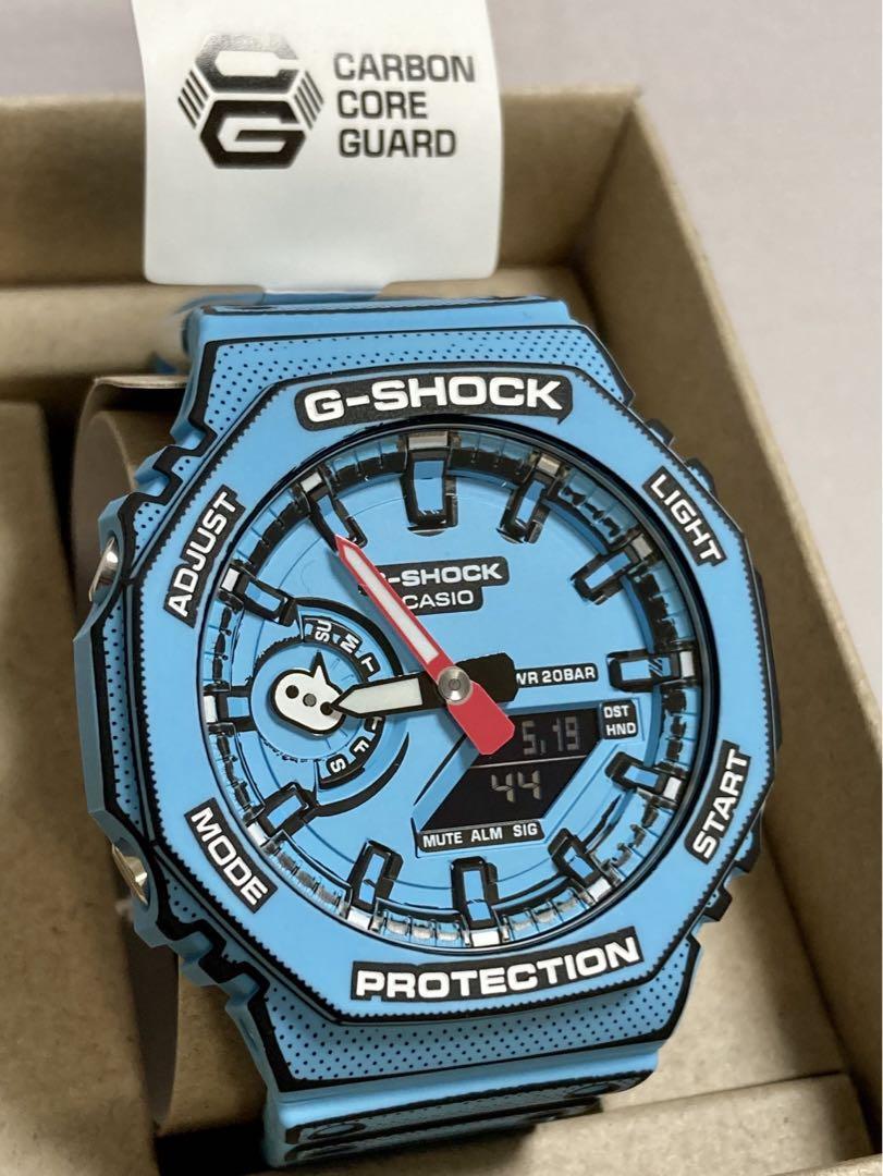 CASIO G-SHOCK GA-2100MNG-2AJR Light Blue No Customs Fees US