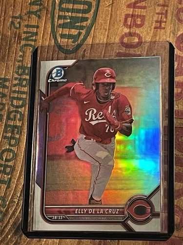 Elly De La Cruz Rookie Prospect 2022 Bowman Chrome BDC 80 Refractor 