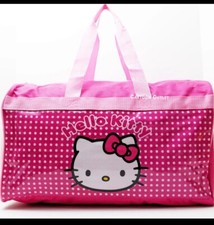 Hello Kitty Duffel Bag 18" Girls Carry On Overnight Travel Dance Sanrio Pink