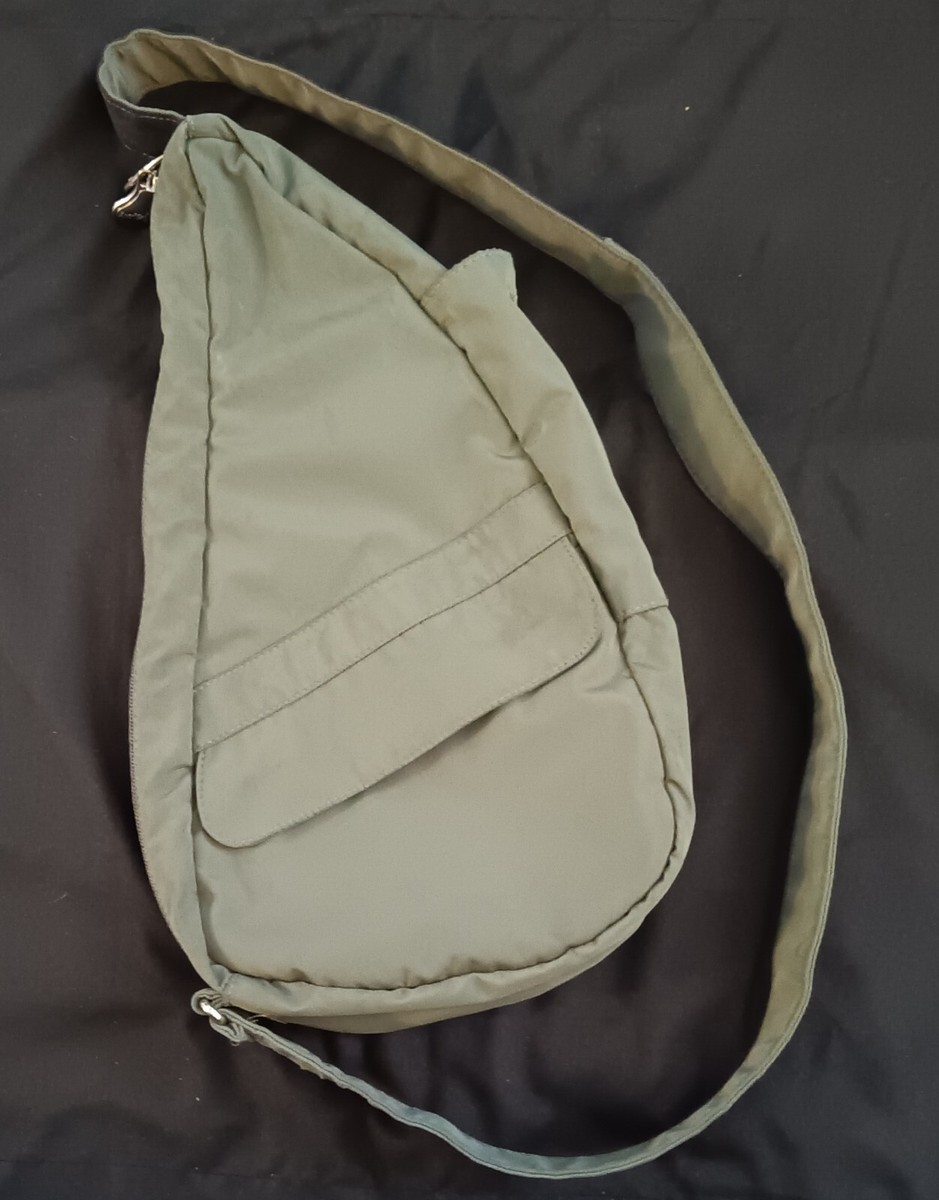 Ameribag Healthy Back Sling Back Bag Tote Army Green 14 x 7