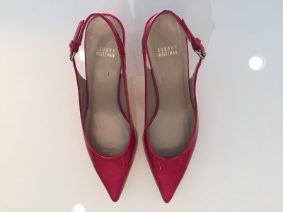 red patent kitten heels