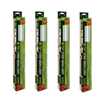 SunPack T5HO 17W Fluorescent Grow Light with Reflectors, 18'' (Pack of 4)