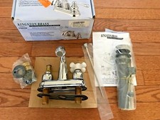 Kingston Brass KB5611.PX Restoration 4" Centerset Lavatory Faucet Polished Cr