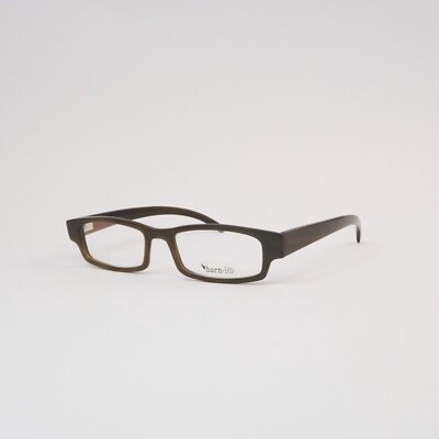 Büffelhorn Brille Vintage Horn i Keith Eckig Retro Herren Echt Hornbrille