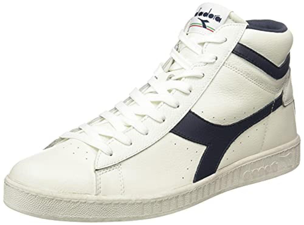 (TG. 36.5 EU Stretta) Diadora Game L High Waxed, Sneaker Unisex - Adulto, Bianco