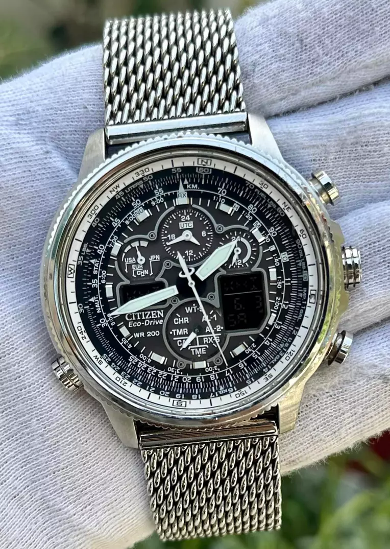 Citizen Promaster Navihawk AT Eco-Drive Silver Stainless Steel Watch JY8030-83E