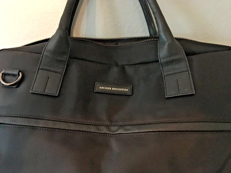 Maletín/mensajero/bolso para portátil Archer Brighton negro Foto 3 de 4