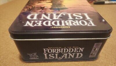 Gamewright Forbidden Island Board Game in Tin Box USED, COMPLETE