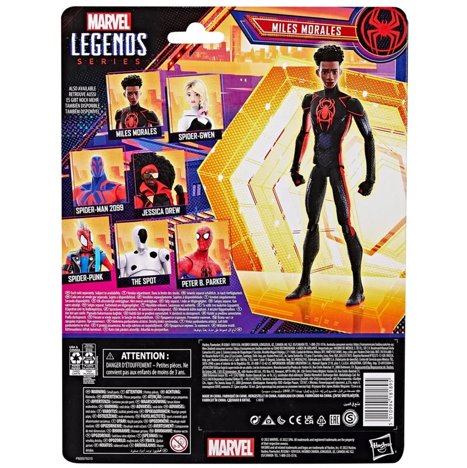 6-дюймовая фигурка Marvel Legends Series Spider-Man Across The Spider-Verse Miles Morales - Изображение 2 из 4