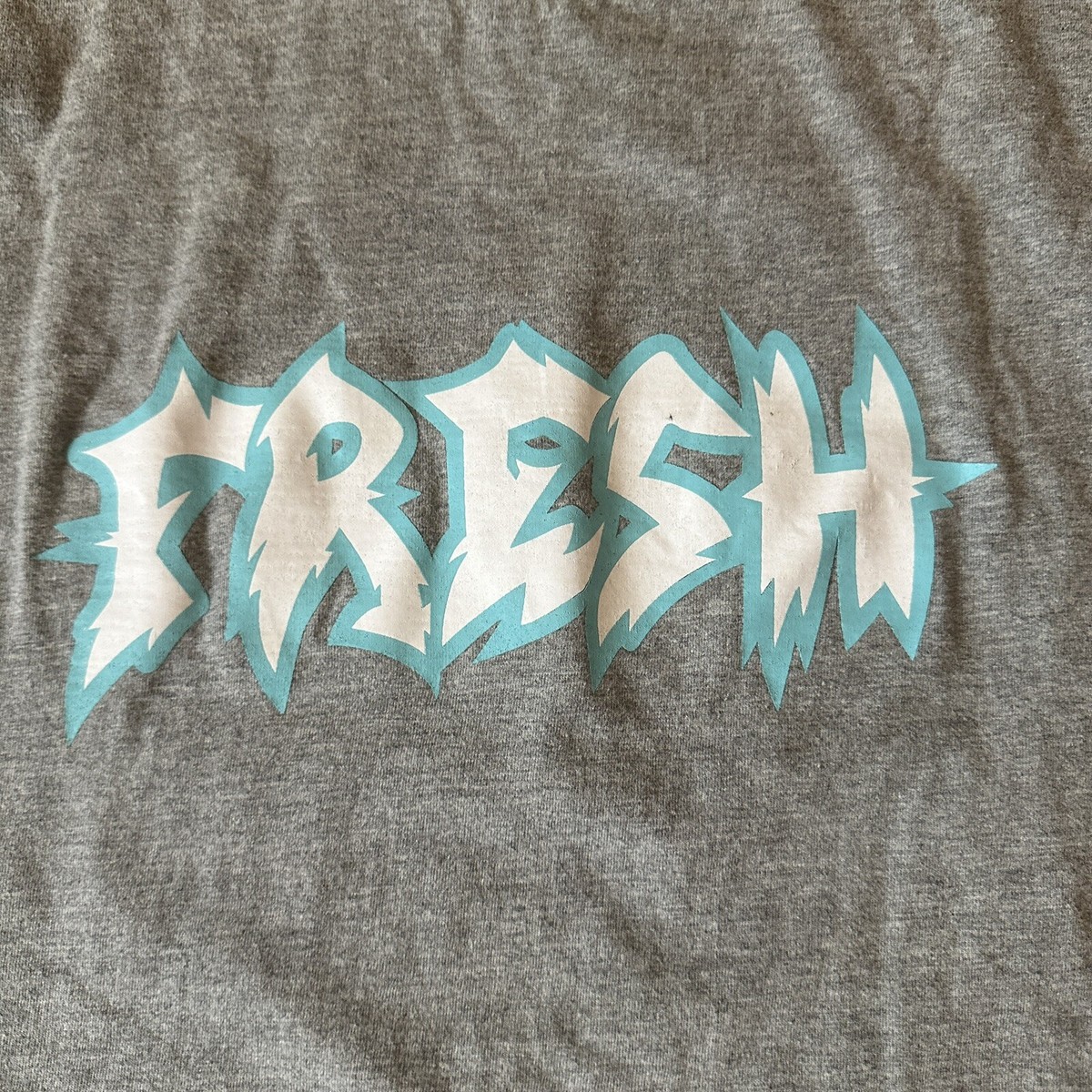 vintage Fresh Jive Logo M T-Shirt Grey/Blue/White Horror Skate