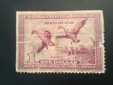 ICOLLECTZONE US RW5 VF used wounded duck